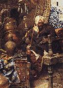 Charles Bargue, Arab Dealer Among His Antiques.